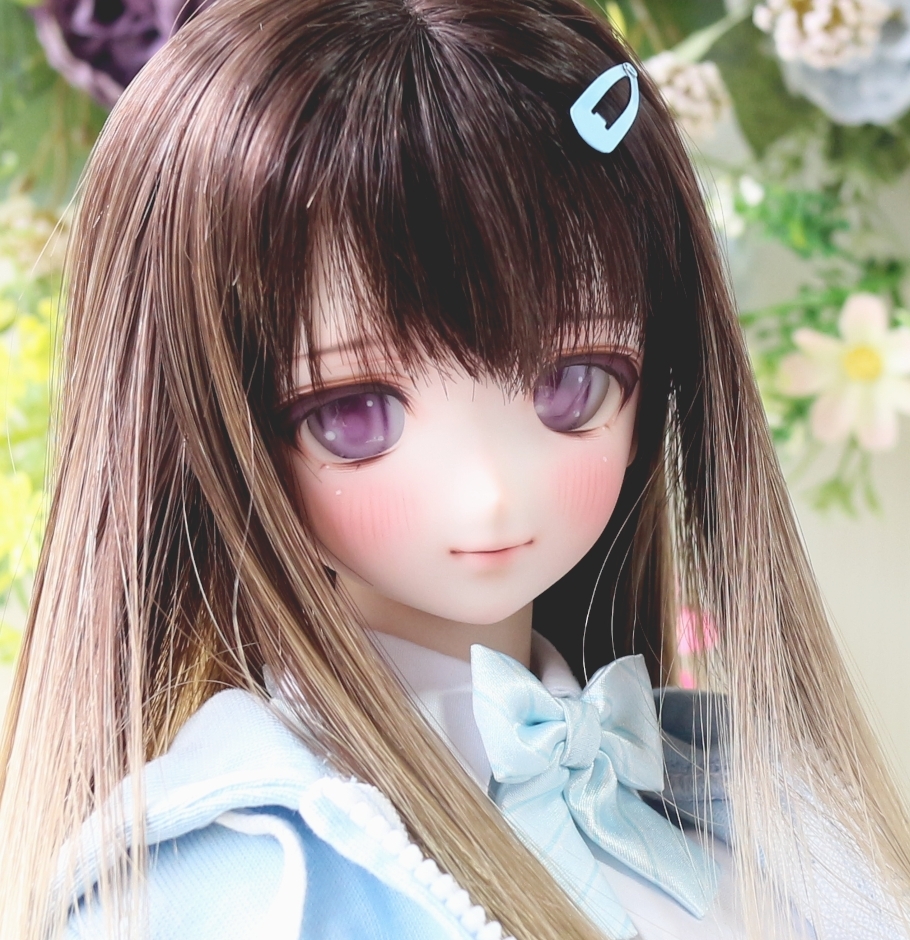 DDH-06　カスタムヘッド『花』（SW肌）＋アイ（ソフビ盛り・難有り）□夢華楼□