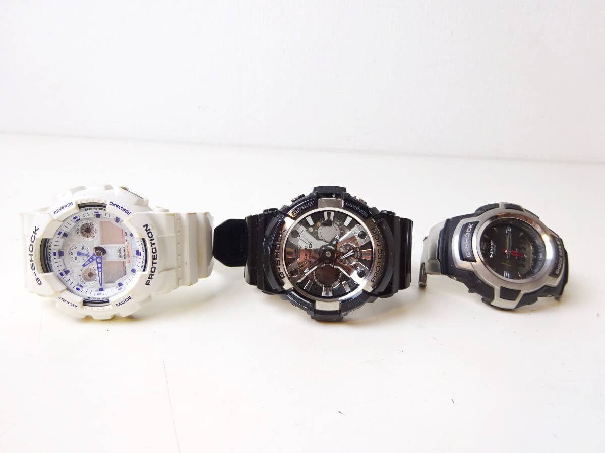 ジャンク品◇CASIO G-SHOCK GA-100A， GA-200BW，G-200 まとめて3点
