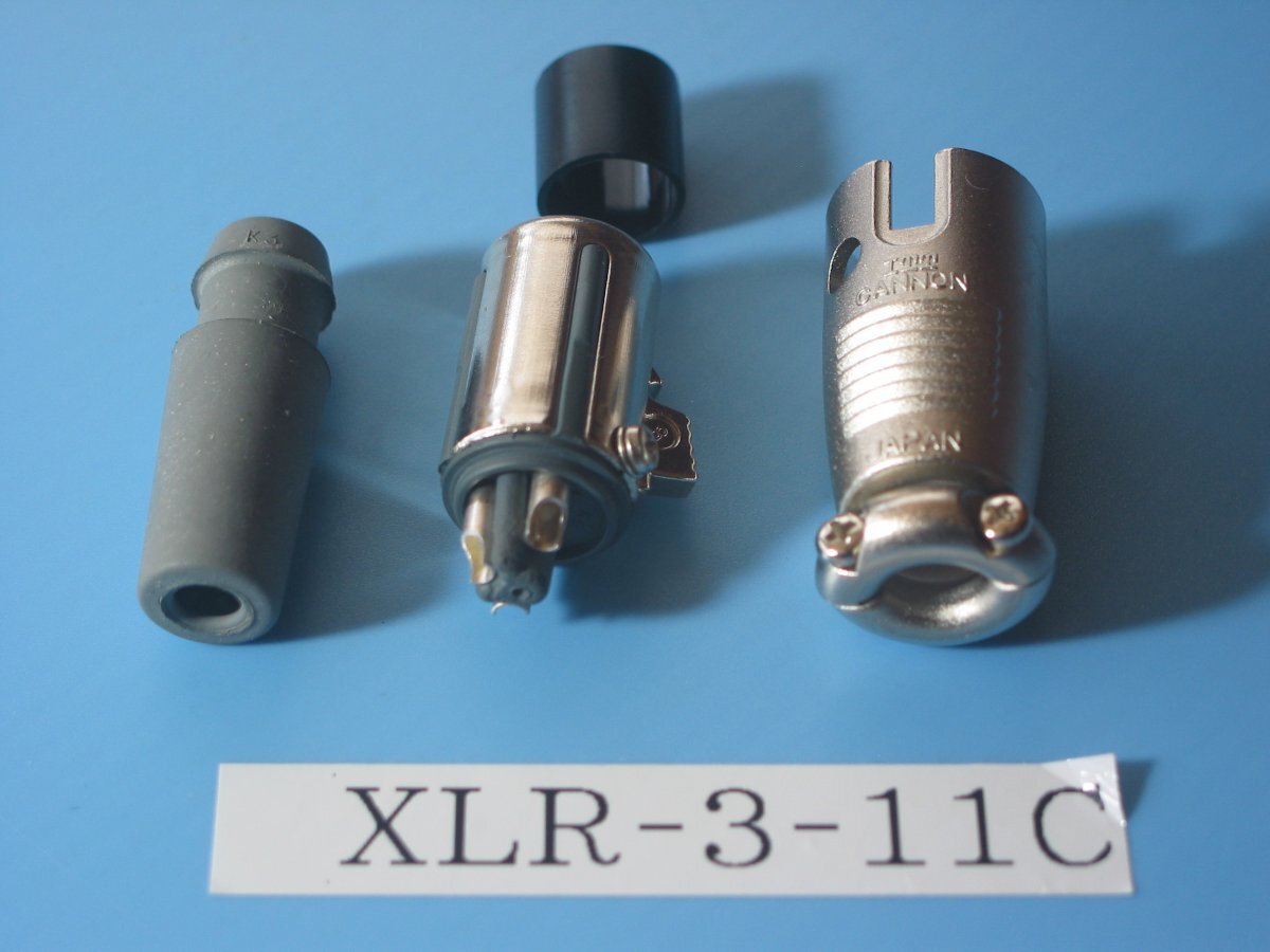 ITT CANON. Canon connector XLR-3-11C 1 piece long-term keeping goods including in a package possible 