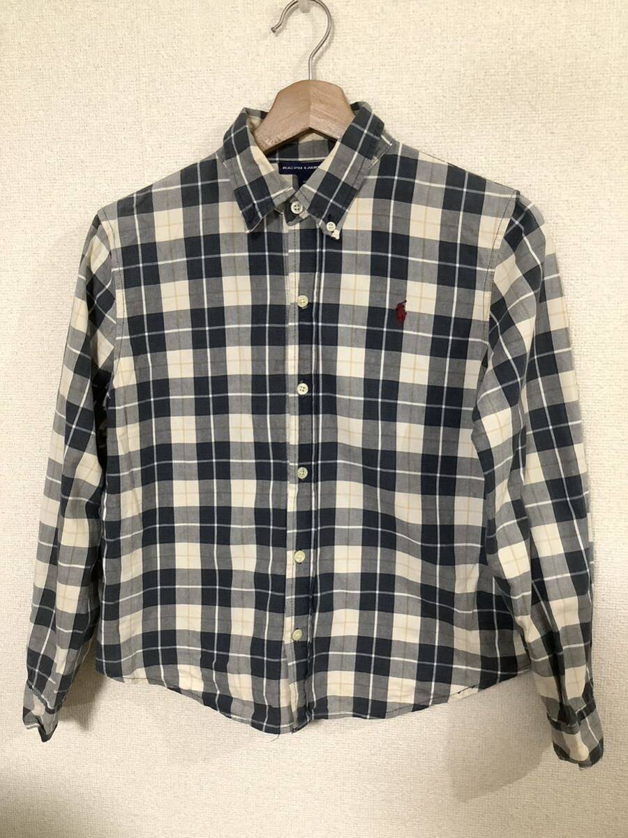 RALPHLAUREN GOLF ラルフローレンゴルフ　チェック柄　長袖シャツ　コットンシャツ　ゴルフウェア　レディース
