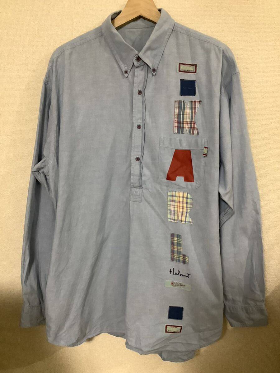 kaul helmut カールヘルム　コットン　プルオーバーシャツ　長袖シャツ　ピンクハウス　メンズ　レトロ　古著