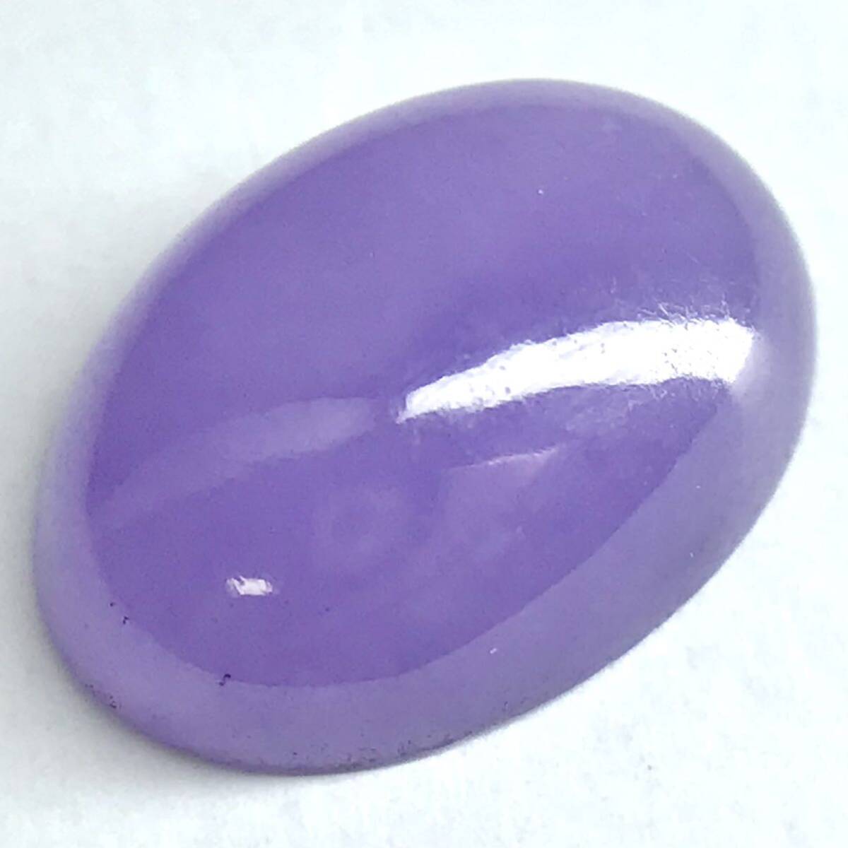 (天然ラベンダー本翡翠6.464ct)o 約14.1×10.1mm ルース 裸石 宝石 ジュエリー lavender jade jadeite ジェダイト CC3/CC3 i