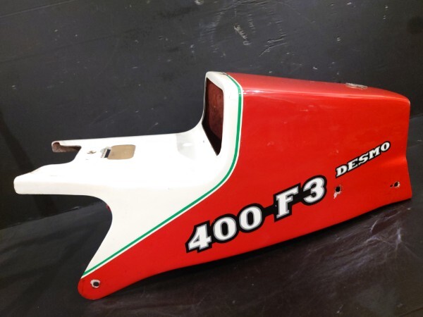 DUCATI 400F3 純正MECCANICA　テールカウル　シングルシート　FRP製　エンブレム　ドゥカティ750 F1 パンタMHR