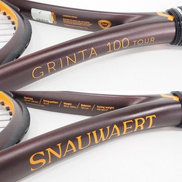 SNAUWAERT/スノワート GRINTA 100 TOUR/グリンタ 100 ツアー 硬式テニスラケット  同梱×/D1X(硬式用ラケット)｜売買されたオークション情報、yahooの商品情報をアーカイブ公開 - オークファン テニス