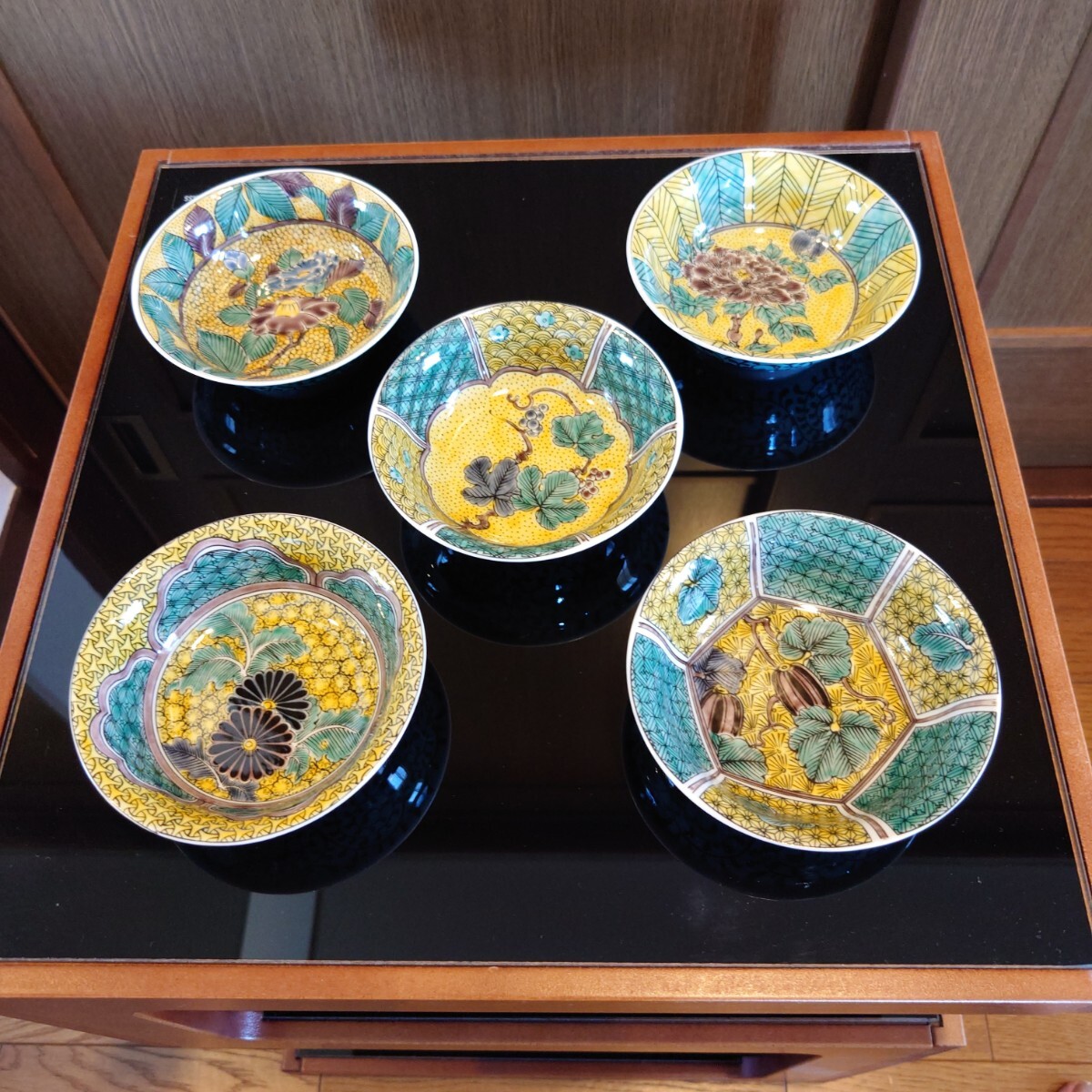 九谷焼 小鉢揃 吉田屋絵変り 4号 5個セット