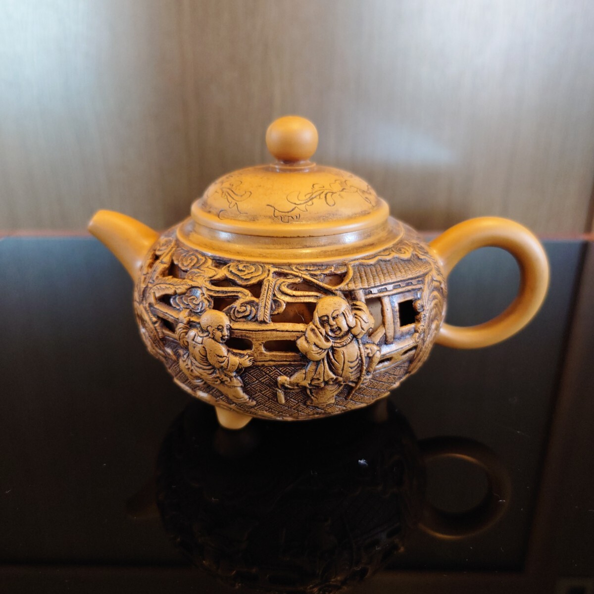 〈未使用〉透かし彫り急須　茶器