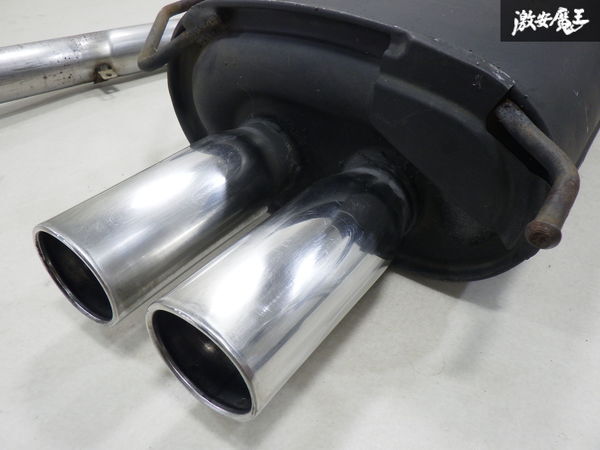 ■【キレイ！】日産 純正 BCNR33 スカイライン GT-R RB26DETT ノーマル リア マフラー デュアル出し + 中間パイプ set 曲がり無し 棚G-2