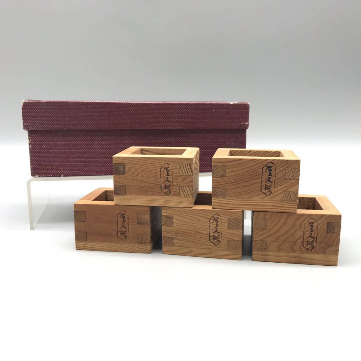 品 銘木 屋久杉 天然木 枡 5点セット 酒器 杯 升 マス 小枡 和 品 銘木 屋久杉 天然木 枡 5点セット 酒器 杯 升 マス 小枡 和