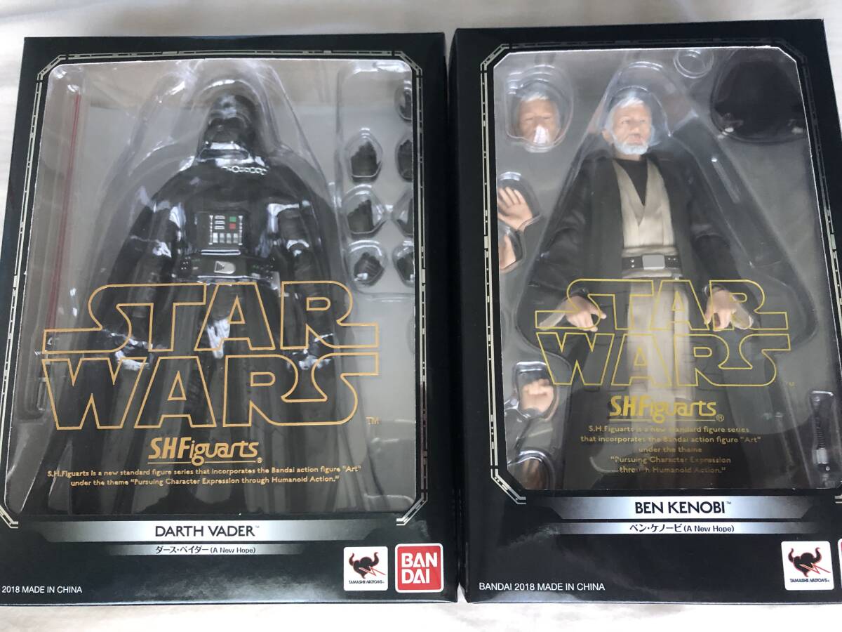 ☆ S.H.フィギュアーツ・STAR WARS（A New Hope）☆ ダースベイダー&ベン(オビワン)ケノービ ☆ 送料無料
