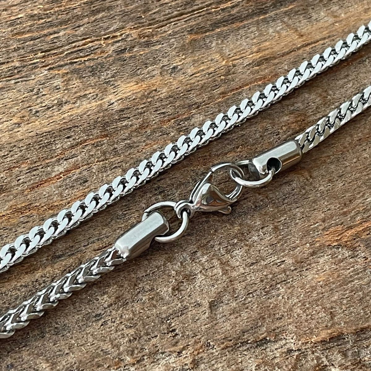 W喜平ネックレス＊ステンレスネックレス＊サージカルステンレス316L＊金属アレルギー対応＊男女兼用ネックレス＊ターラントチェーン