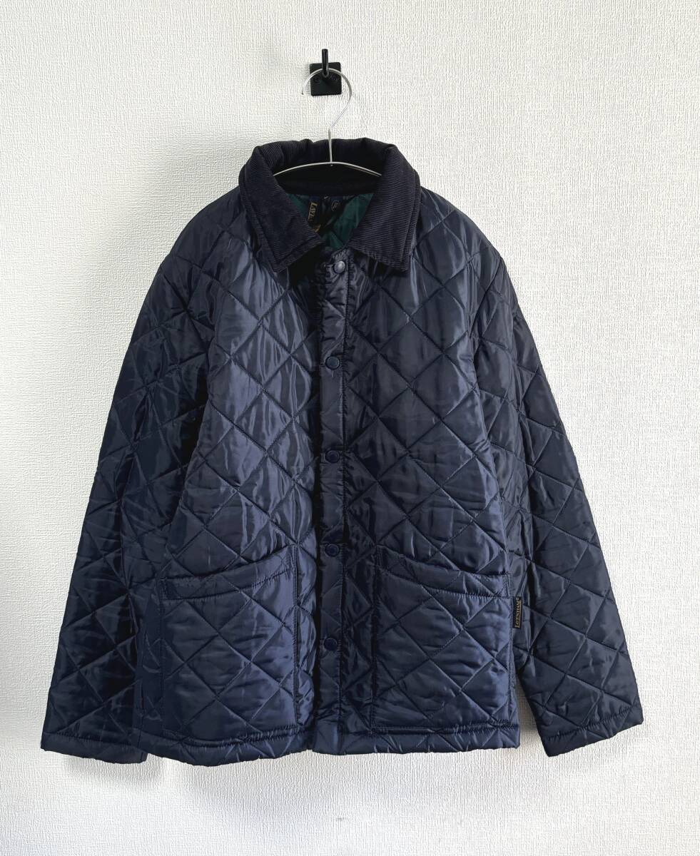 ラベンハム キルティングジャケット ネイビー サイズ36(メンズM相当) / LAVENHAM 濃紺