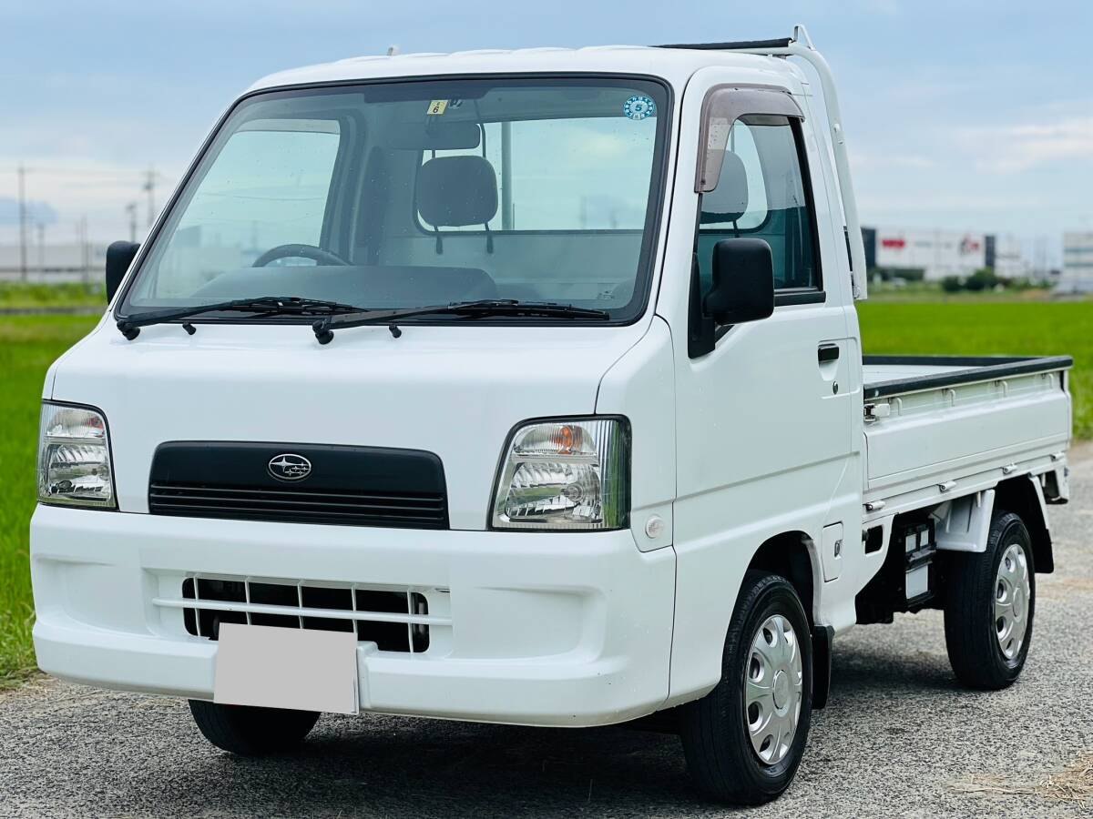 ◎ H16年LE-TT2 ◎サンバートラック4WD5速マニュアル◎パワステエアコン付きタイミングベルトウォーターポンプ交換◎車検8年9月93000キロ