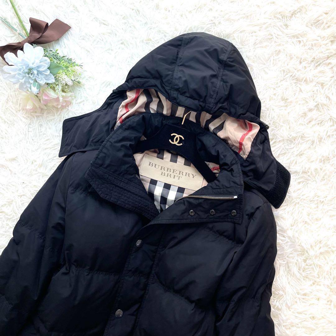 高級感 BURBERRY バーバリー ロングダウンコート ノバチェック 高級感 BURBERRY バーバリー ロングダウンコート ノバチェック
