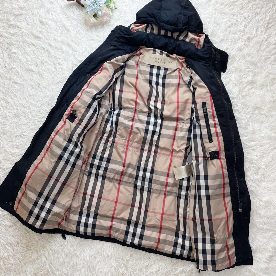 高級感 BURBERRY バーバリー ロングダウンコート ノバチェック 高級感 BURBERRY バーバリー ロングダウンコート ノバチェック