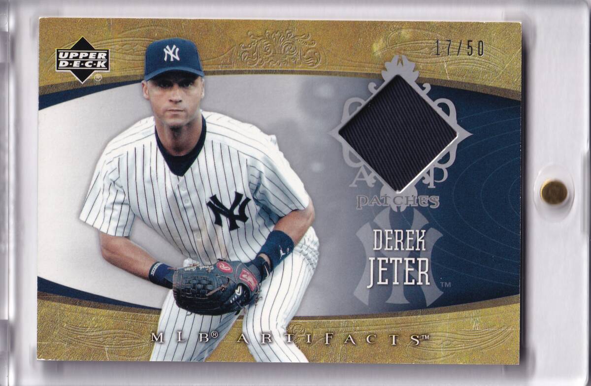 デレク・ジーター 2005 UPPER DECK ARTIFACTS PATCHES 50枚限定 ジャージーカード / DEREK JETER / ヤンキース / TOPPS 以外