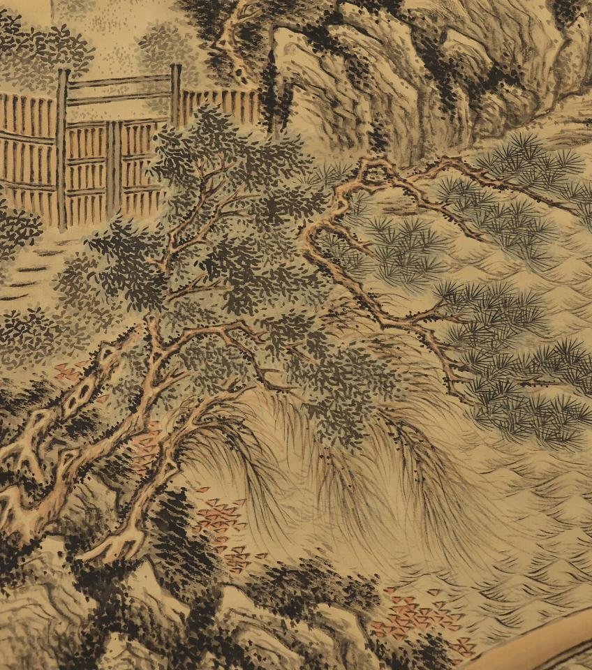 田能村竹田 山水画 Yahoo!オークション - 【模写】 田能村竹田 秋景山水図 日本画