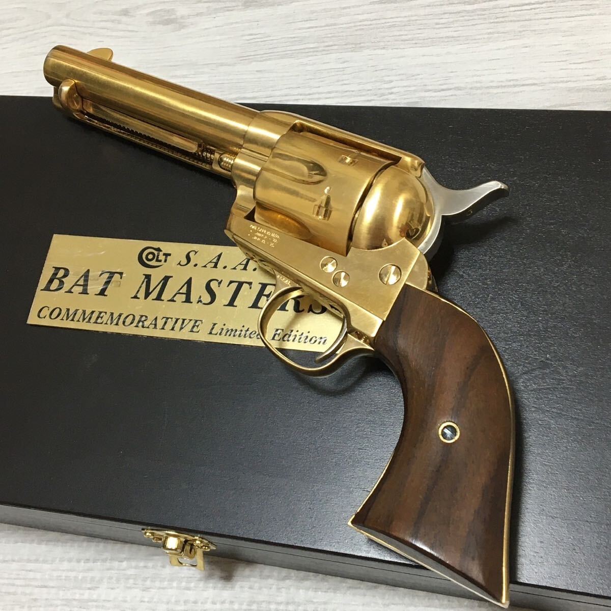 1 jpy -S.A.A.45 bat * master son limited goods BAT MASTERSON Limited Edition 1000 piece case attaching Marushin rare model gun 