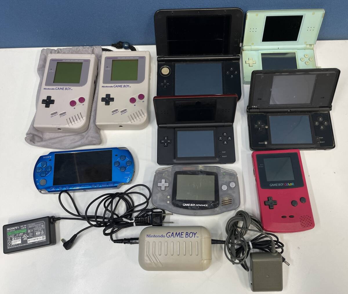 □M255 携帯ゲーム機 本体 まとめ☆ DSLite/DSi/3DSLL/GAMEBOYゲームボーイ初代/カラー/アドバンス/PSPなど