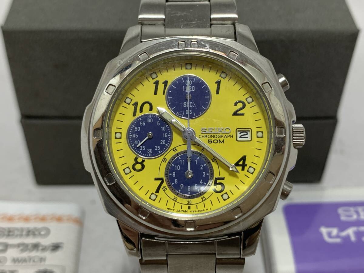 全ての SEIKO 7T92-0CA0 クロノグラフ イエロー その他