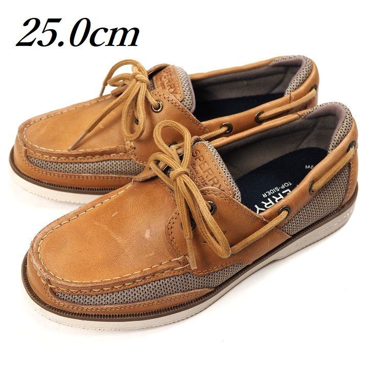 R573 新品 SPERRY TOPSIDER スペリー トップサイダー SURVEYOR 2-EYE サービヤー デッキシューズ 25.0cm