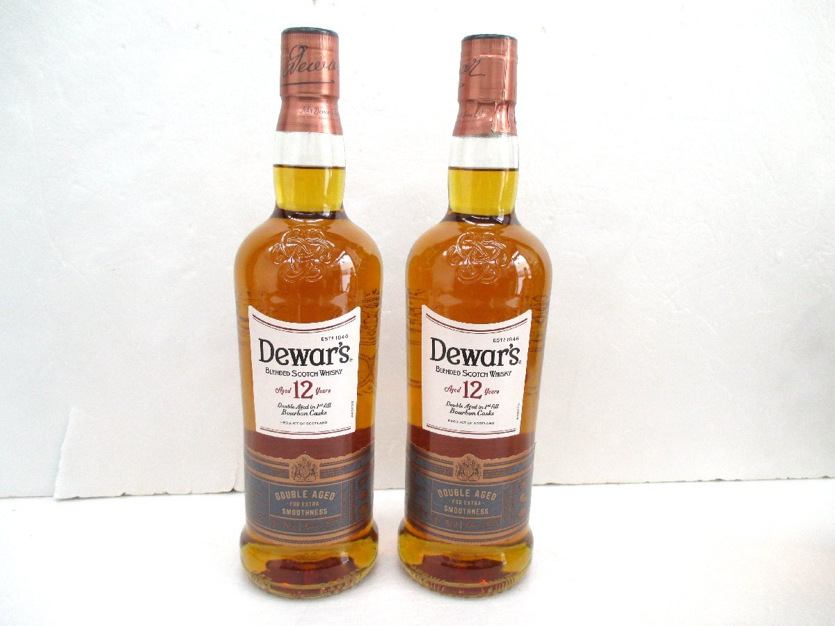 デュワーズ　12年　スコッチウイスキー　Dewar’ｓ　Scotch Whisky　700ｍｌ 2本
