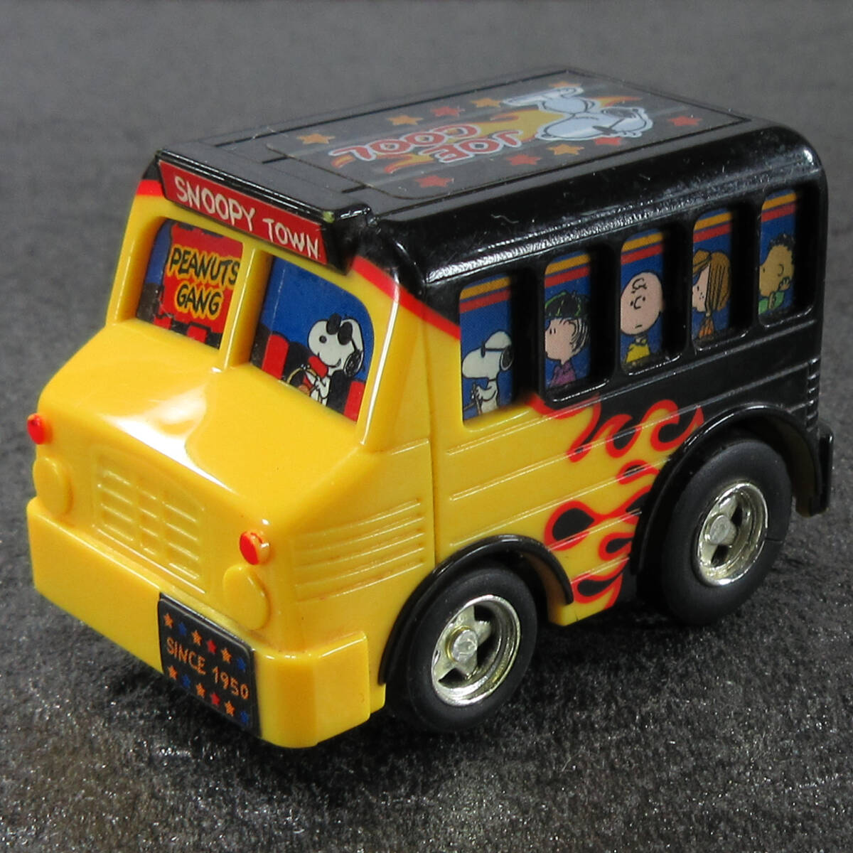 SNOOPY イエローバスシリーズ 3台セット おまけ有 チョロQ SNOOPY TOWN SUPER COOL BUS スヌーピー 突っ走る バス