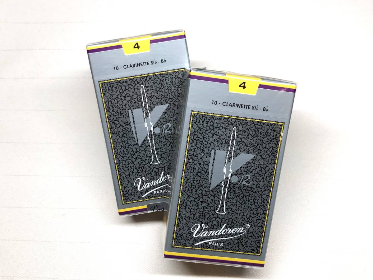 ◎未開封新品◎B♭クラリネット・リード Vandoren ( バンドーレン ) V.12 4番　２個セット