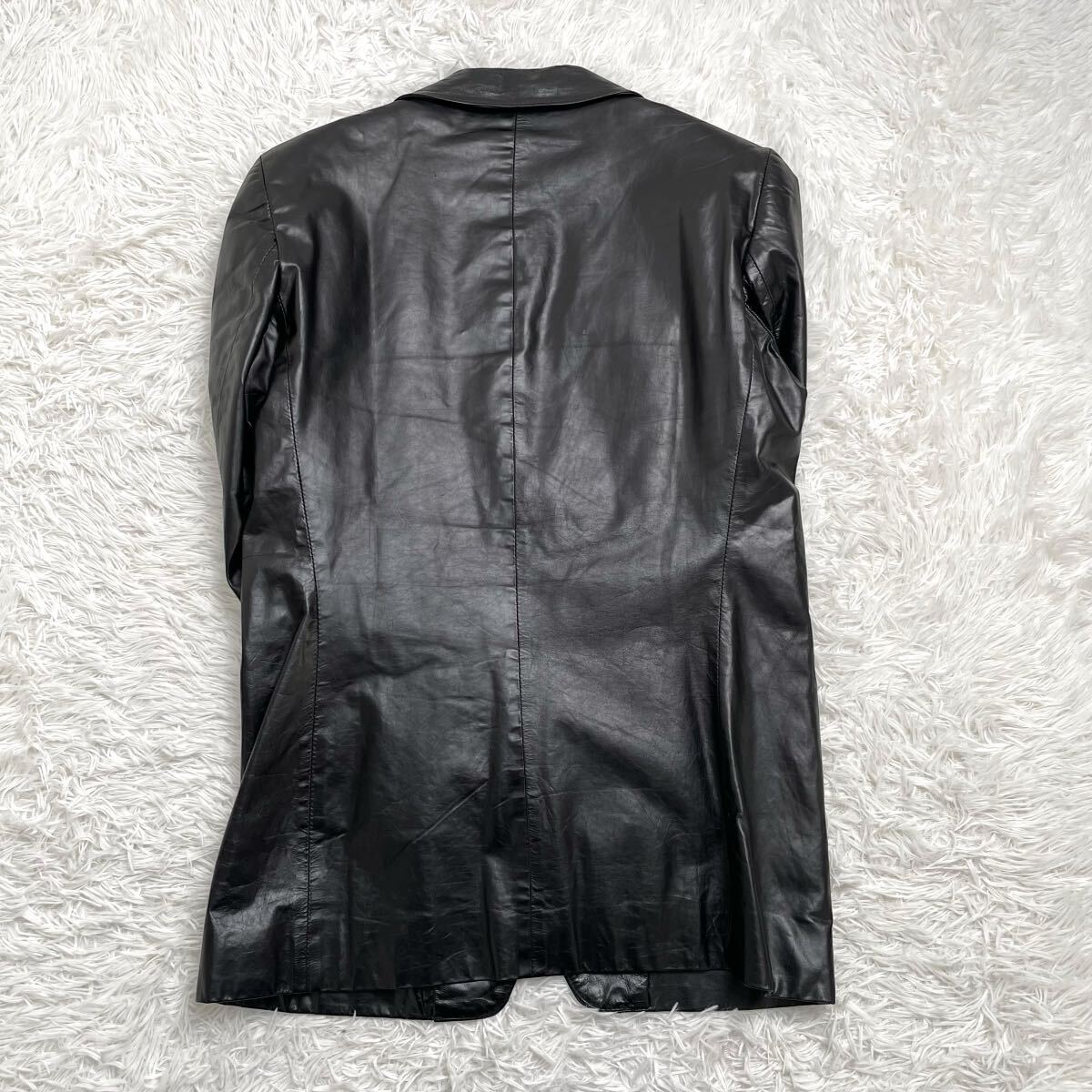 美品】Ann Demeulemeester アンドゥムルメステール レザー 美品】Ann Demeulemeester アンドゥムルメステール レザー