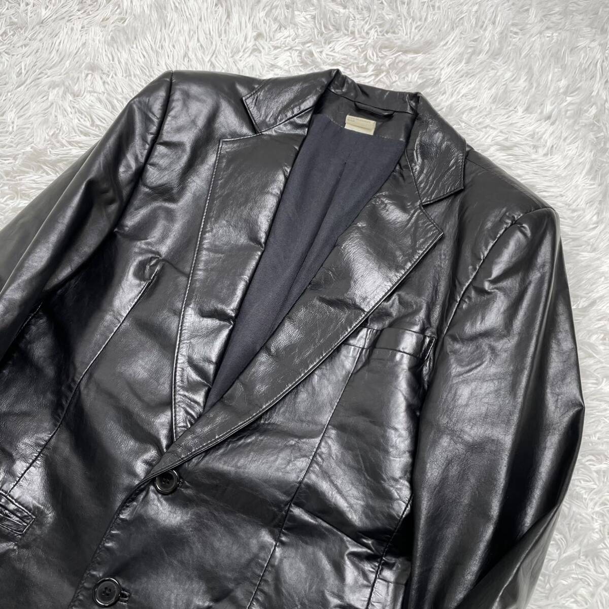 美品】Ann Demeulemeester アンドゥムルメステール レザー 美品】Ann Demeulemeester アンドゥムルメステール レザー