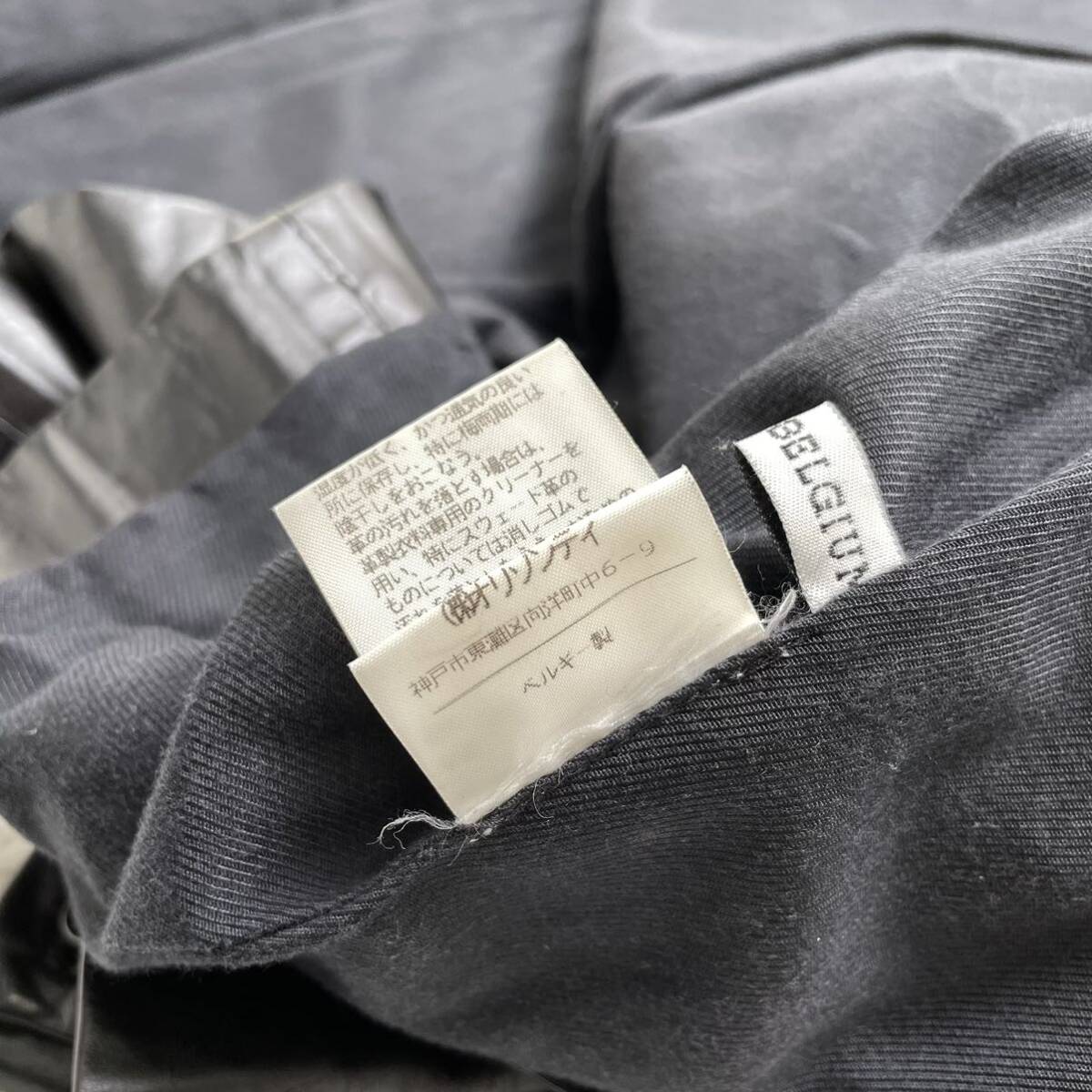 美品】Ann Demeulemeester アンドゥムルメステール レザー 美品】Ann Demeulemeester アンドゥムルメステール レザー