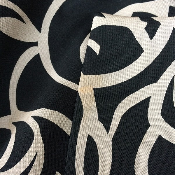 #anc ハナエモリ HANAEMORI ジャケット 38 黒 ベージュ 花柄 テーラード レディース [896788]_画像8