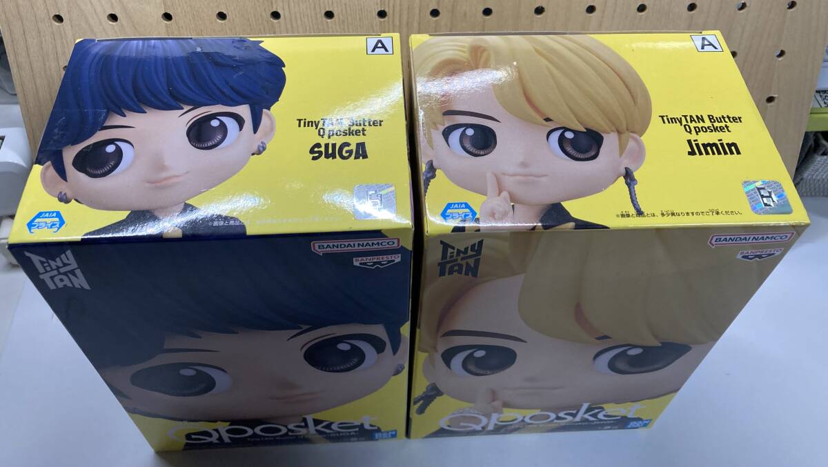 未使用未開封品　Qposket　TinyTAN Butter　SUGA / Jimin　フィギュア　 Aカラー　2個セット