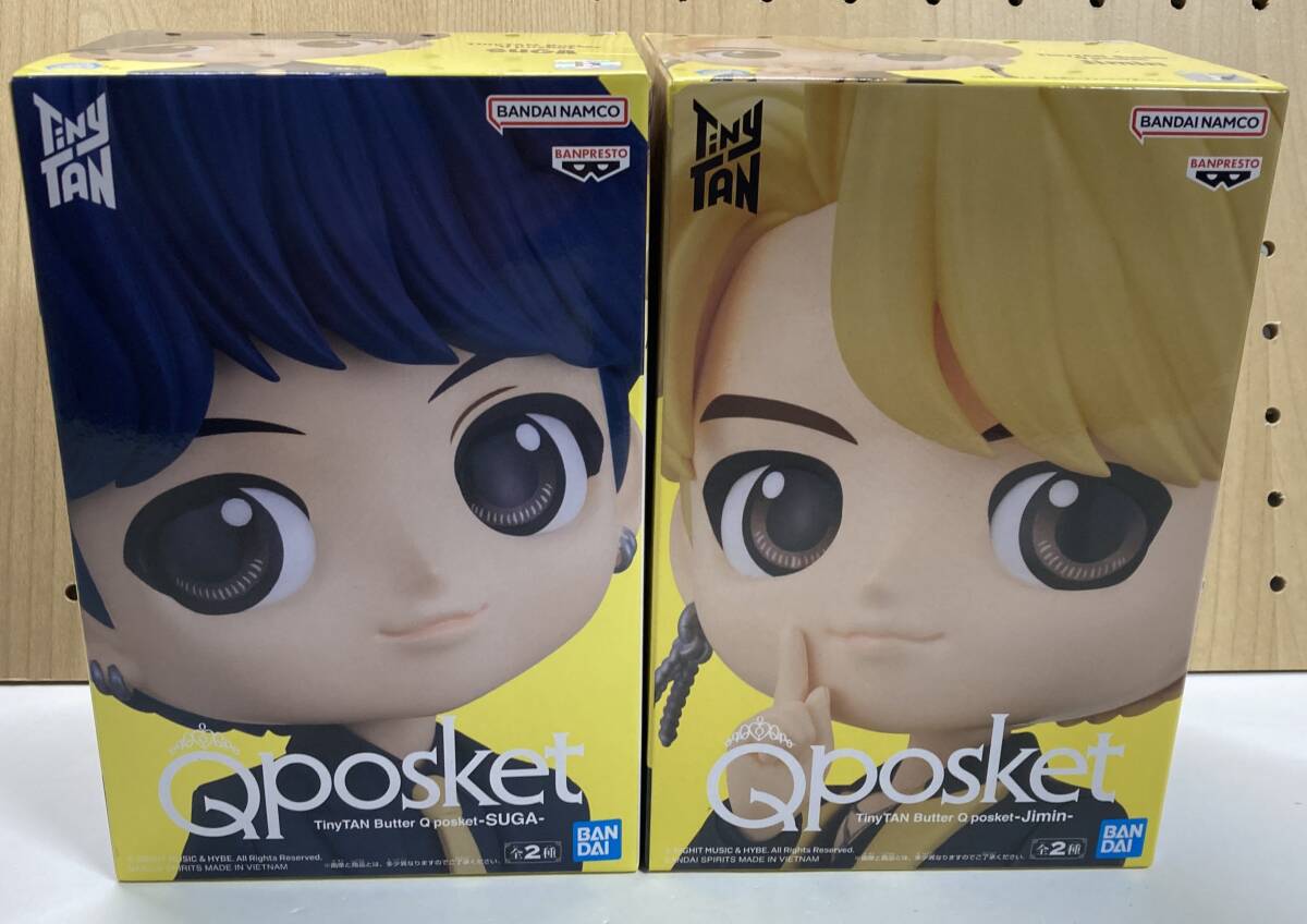 未使用未開封品　Qposket　TinyTAN Butter　SUGA / Jimin　フィギュア　 Aカラー　2個セット