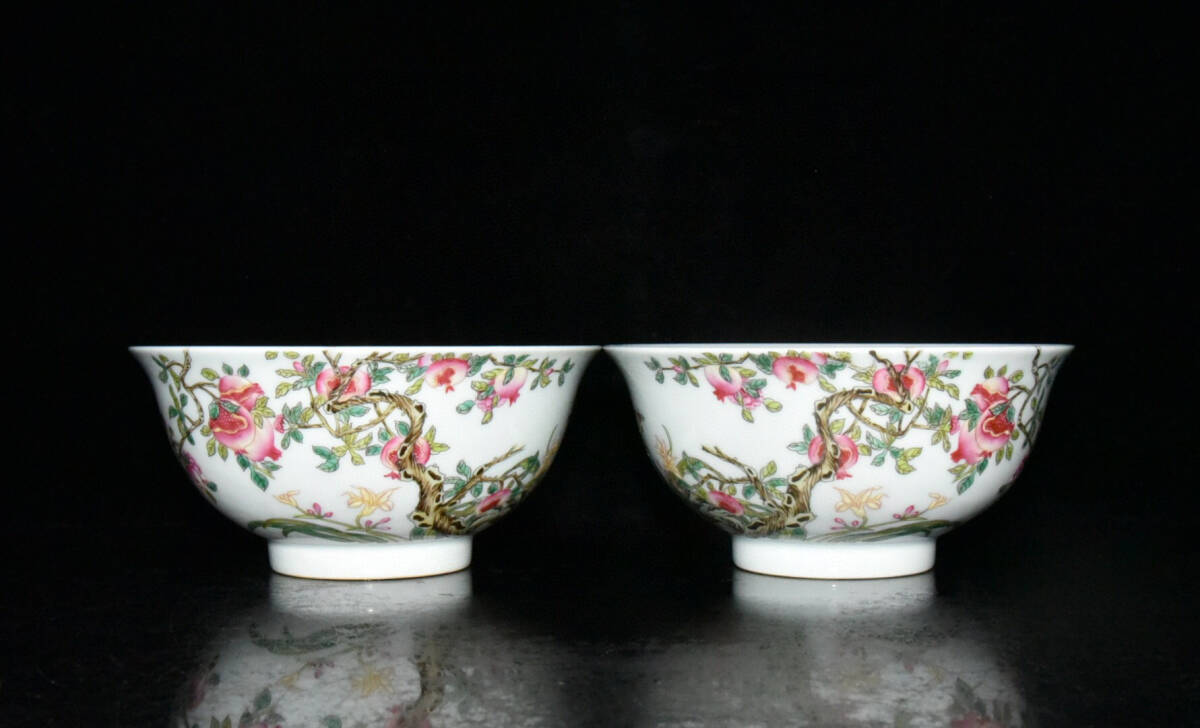 古寶奇蔵】清・雍正年製款・古陶瓷品・粉彩・花鳥紋・ 古寶奇蔵】清・雍正年製款・古陶瓷品・粉彩・花鳥紋・