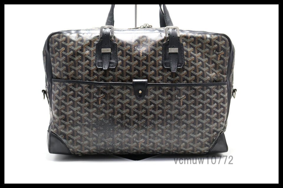 希少中古■GOYARD アンバサードMM レザー ビジネスバッグ ブリーフケース ゴヤール■0912as1035-7K