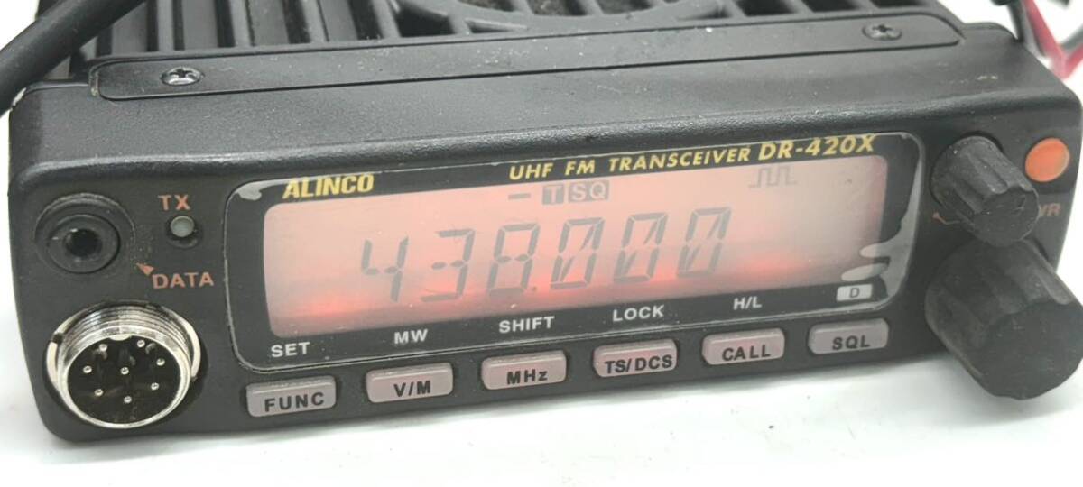 ALINCO UHF FM TRANSCEIVER DR-420X 無線機 モービル機 DR-420DX ALINCO UHF FM TRANSCEIVER DR-420X 無線機 モービル機 DR-420DX