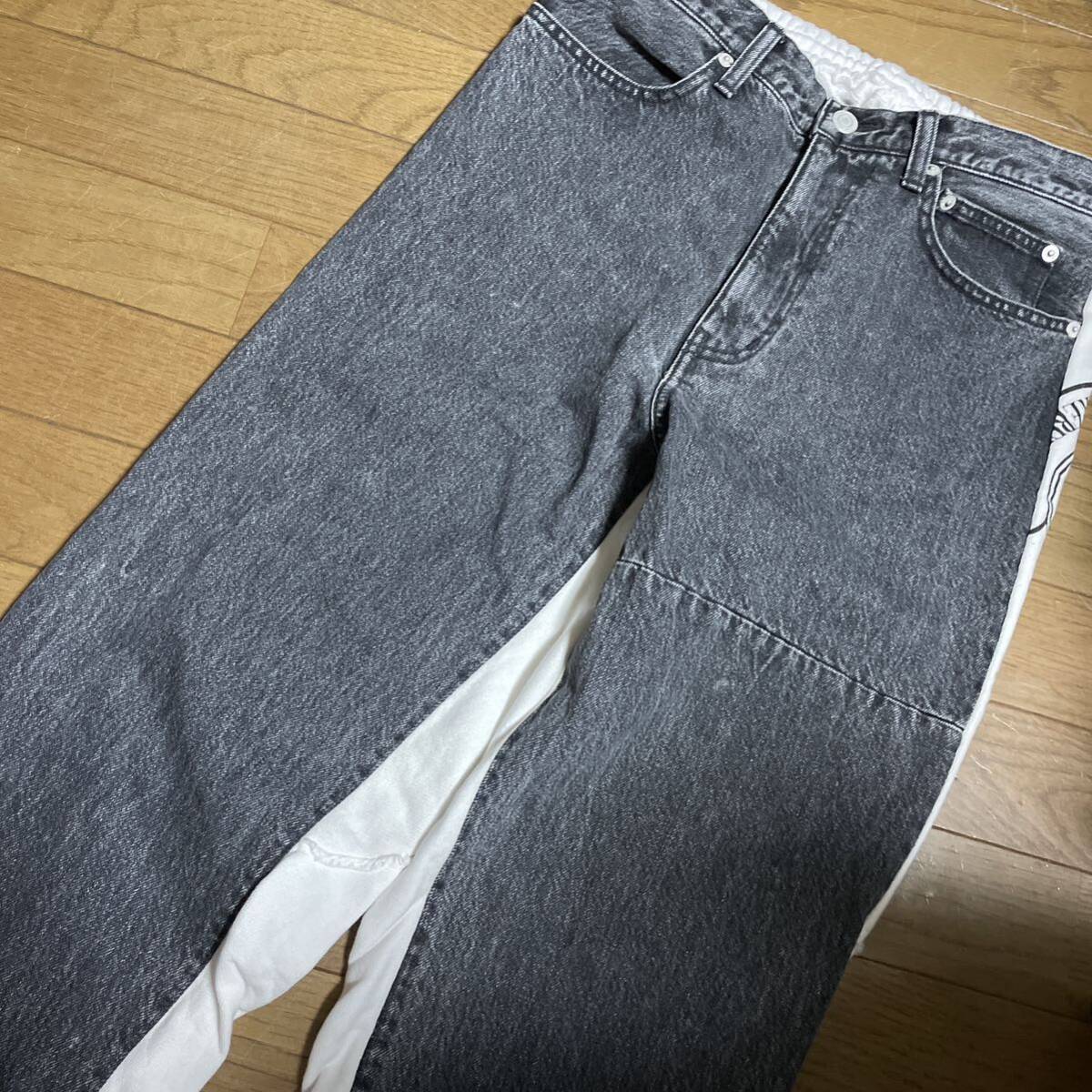 undercover ドッキング 再構築 パンツ デニム スウェット 復刻 undercover ドッキング 再構築 パンツ デニム スウェット 復刻