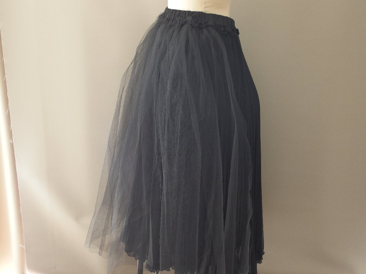 トリココムデギャルソン★スカート★未使用★チュールスカート★プリーツ加工★フロントレイヤード★tricot COMME des GARCONS