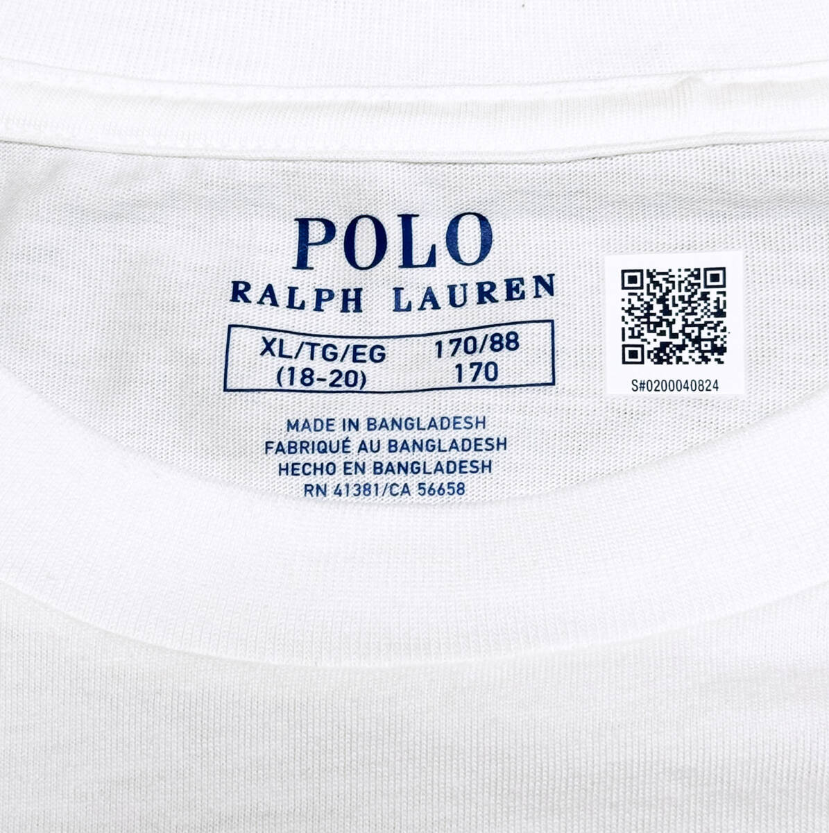 # Polo Ralph Lauren * Polo Bear - print T-shirt * white XL new goods #