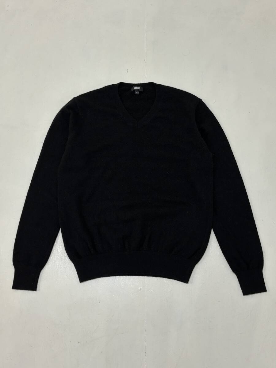 UNIQLO】ユニクロ カシミヤ100% Vネック ウール ニット UNIQLO】ユニクロ カシミヤ100% Vネック ウール ニット
