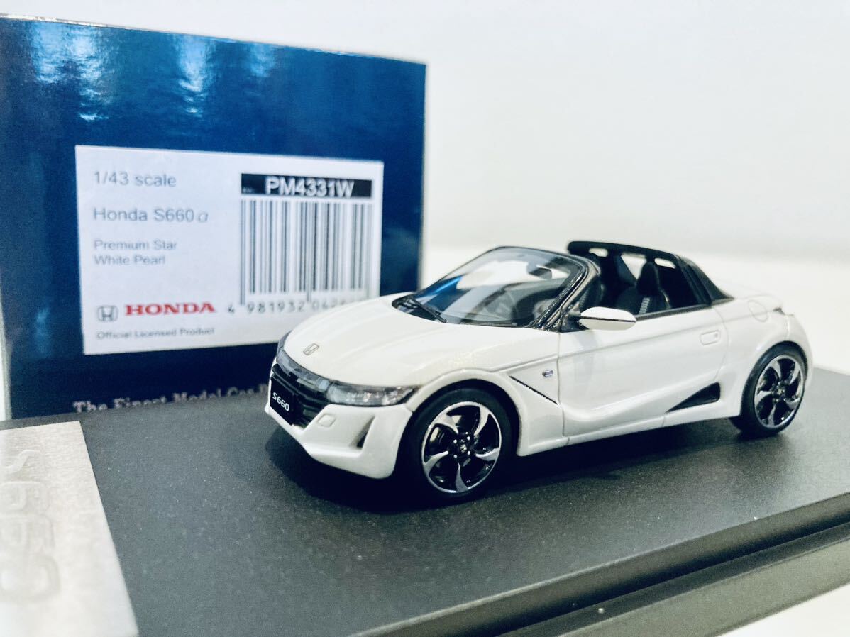 大学生 割引 送料無料】1/43 White Star Premium α S660 ホンダ HONDA Mark43 乗用車