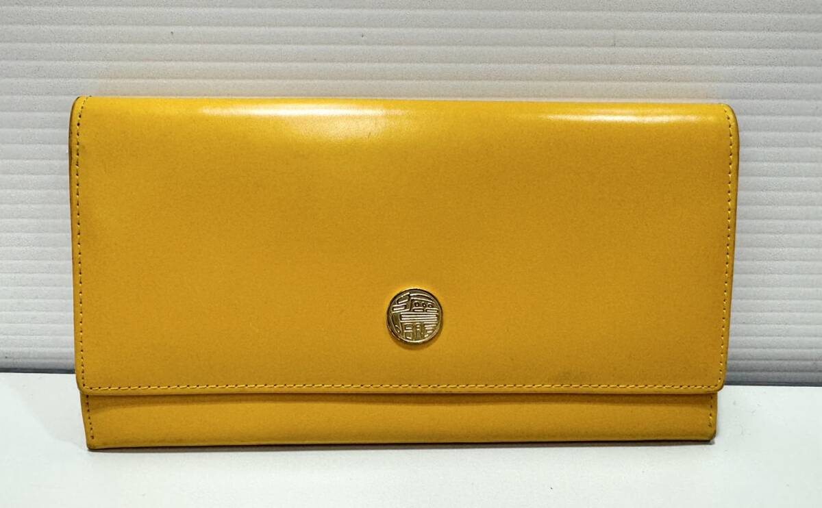 水晶院 黄虎發財 長財布 中に虎の絵 中古 ZM46