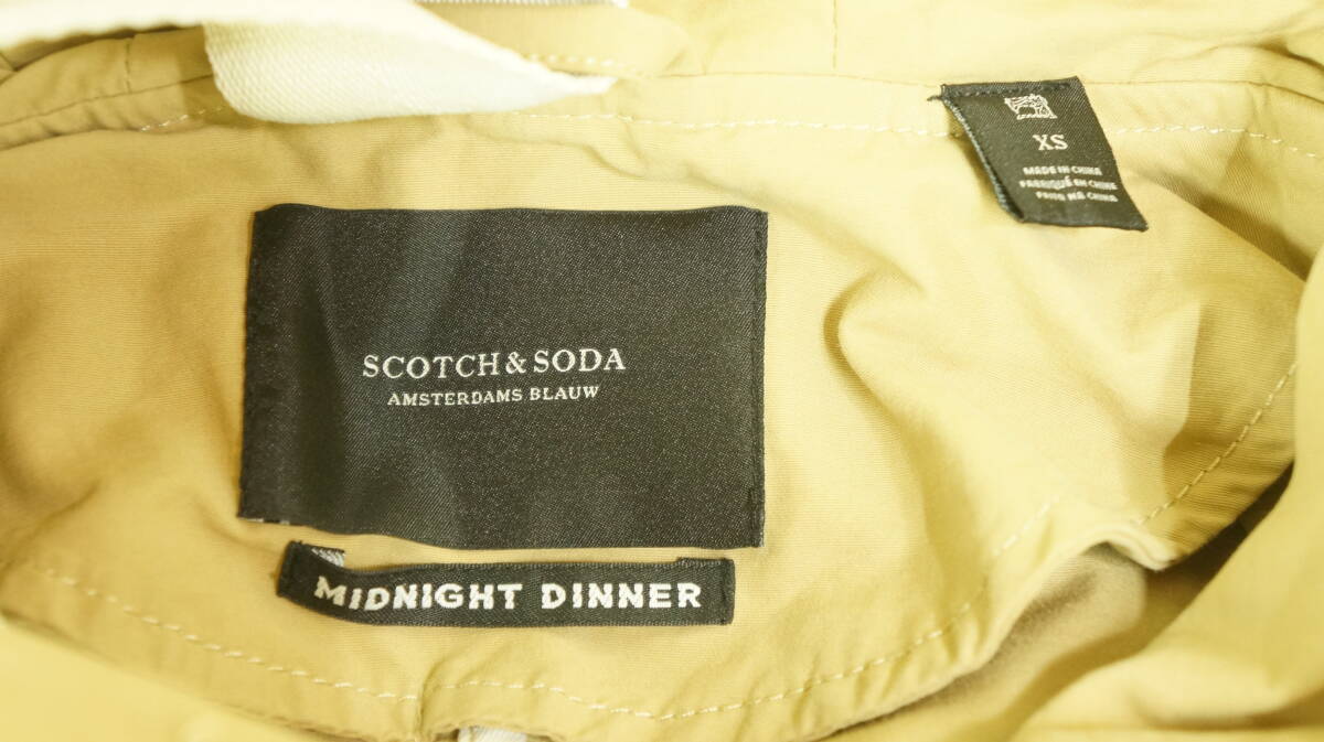SCOTCH & SODA スコッチ アンド ソーダ MIDNIGHT DINNER バックペイント モッズコート XSサイズ　中古品　多少の傷、汚れ有_画像7