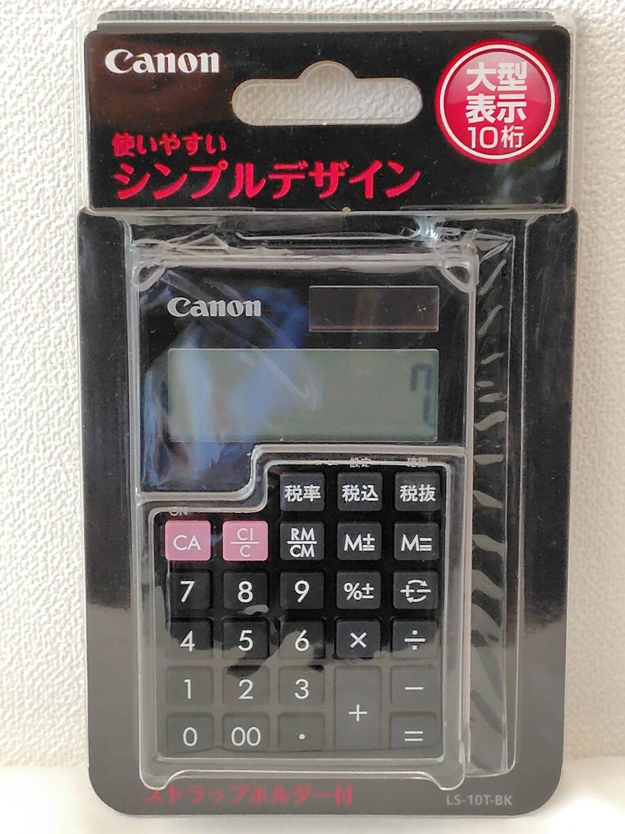 [ не использовался ]Canon Canon LS-10T-BK с чехлом блокнот модель калькулятор 10 колонка черный 