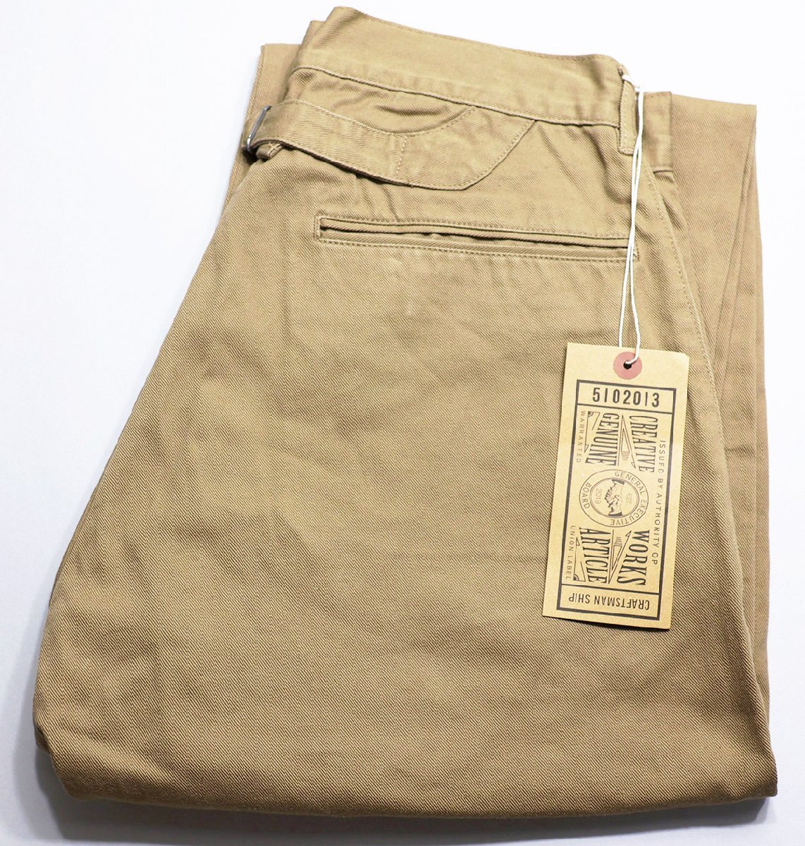 C.WORKS by FINE CREEK&CO (シーワークス) Madison - Cotton Twill - / マディソン コットンツイル CWPT005 美品 size 38(M) / パンツ