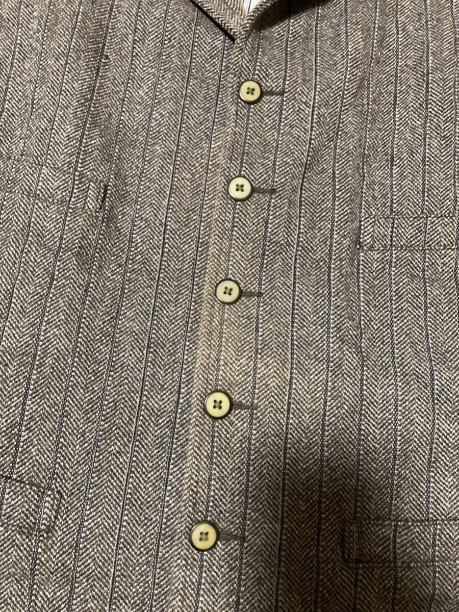 RRL ツイードストライプベスト XL ジレ ベスト ラルフローレン RRL ツイードストライプベスト XL ジレ ベスト ラルフローレン