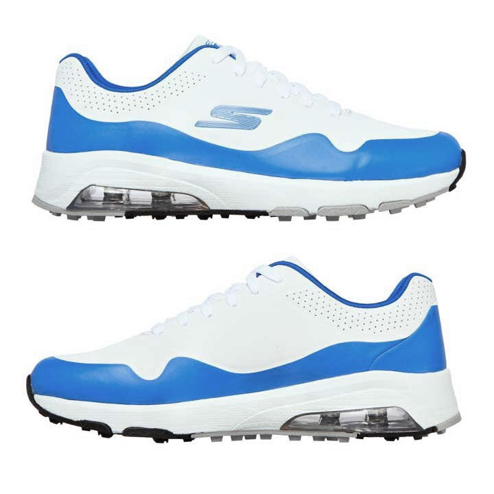 スケッチャーズ 214015 スケッチ エア ドス ゴルフシューズ 25.5cm ホワイト/ブルー(WHBL) 日本正規品 SKECHERS 2022 即納