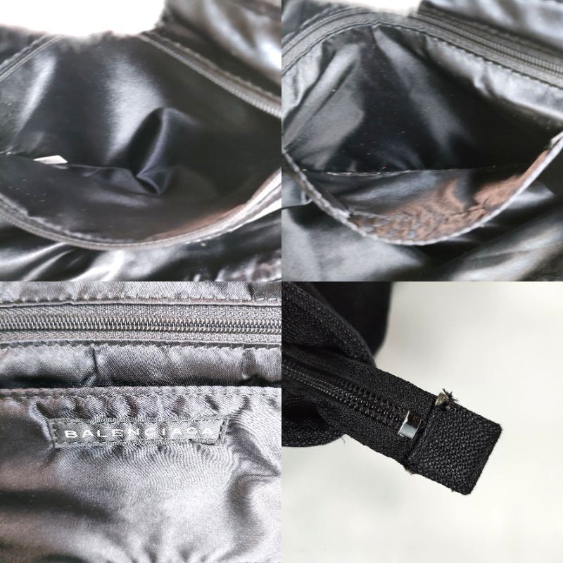 BALENCIAGA バレンシアガ トートバッグ ナイロン 持ち手レザー BALENCIAGA バレンシアガ トートバッグ ナイロン 持ち手レザー
