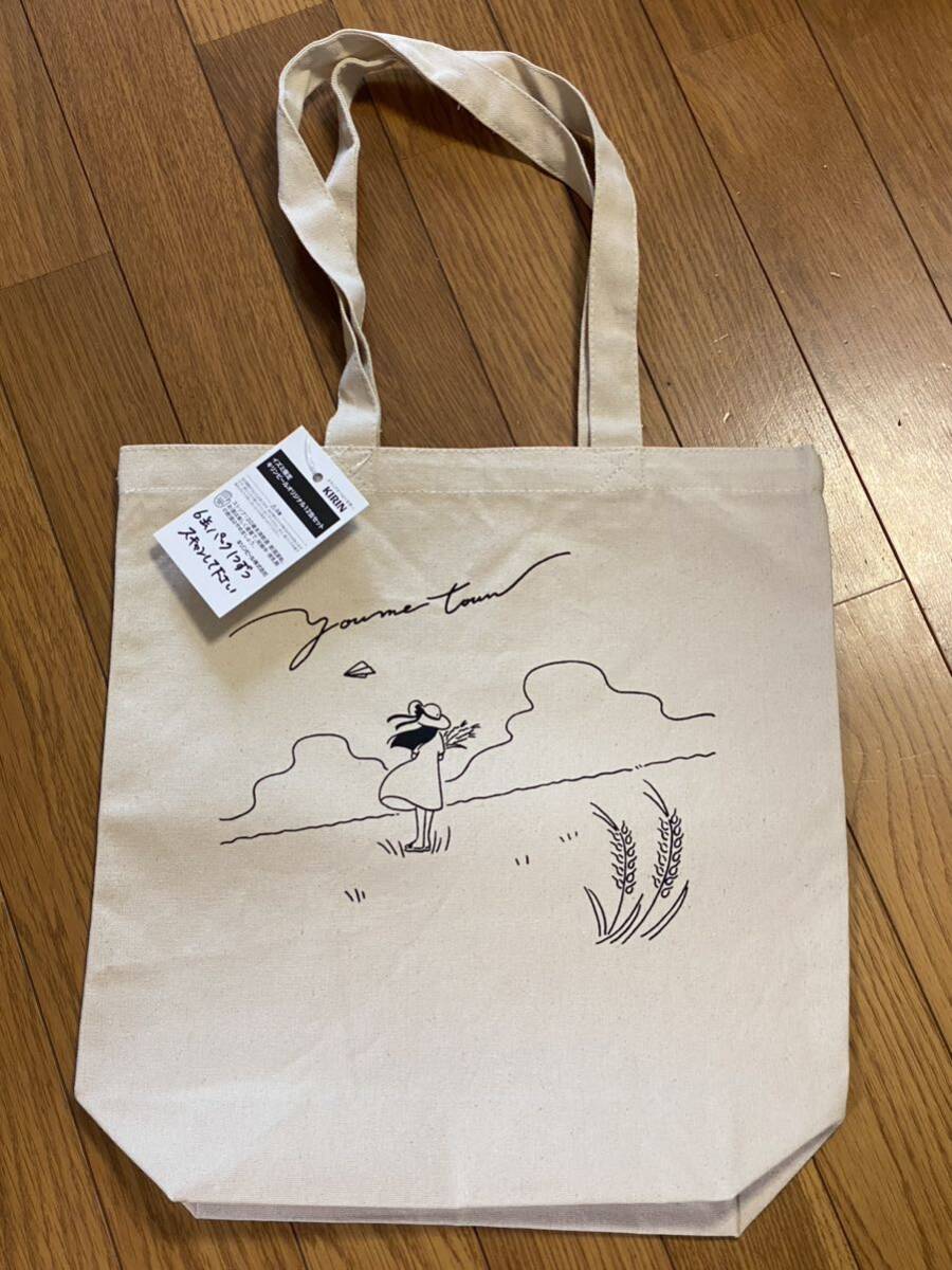 [ unused ]KIRIN giraffe beer original tote bag not for sale most .. eko-bag izmi limitation ②