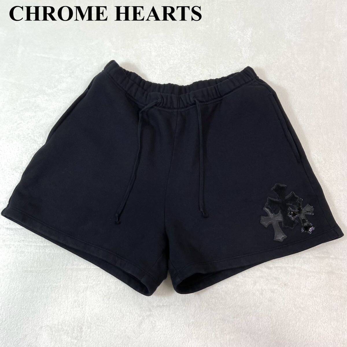 CHROME HEARTS Black Cemetery Cross Patch Shorts M | eBay CHROME HEARTS Black Cemetery Cross Patch Shorts M | eBay